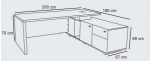 Management desk model NODM113S - Image 4